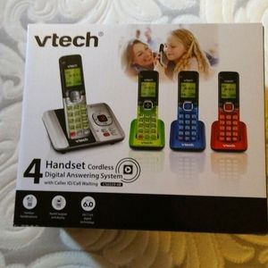 VTech 4 Handset Cordless Digital Answering System with Caller ID/Call Waiting
